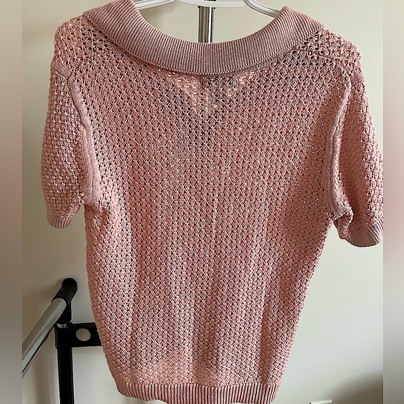 RACHEL ZOE FASHION SWEATER TOP BABY PINK - Picture 4 of 4